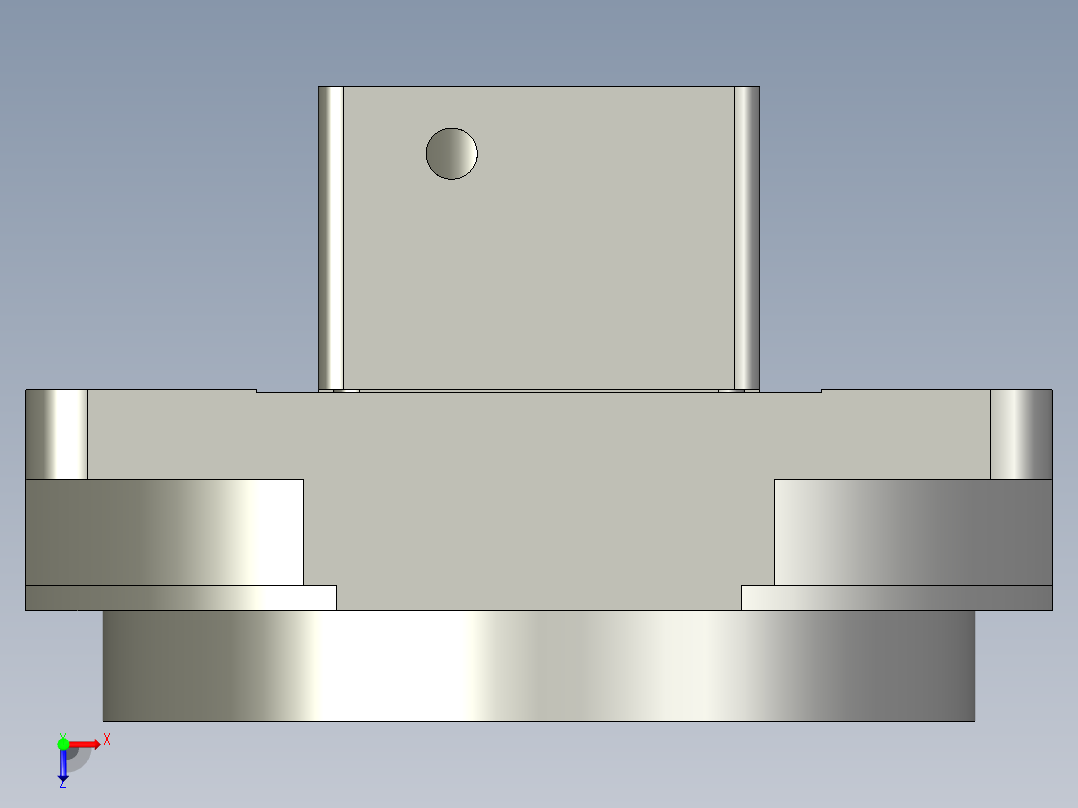 中空旋转平台KFN200-18模型(14-35 73-3 4-5.5-69.6-69.6)俯视图