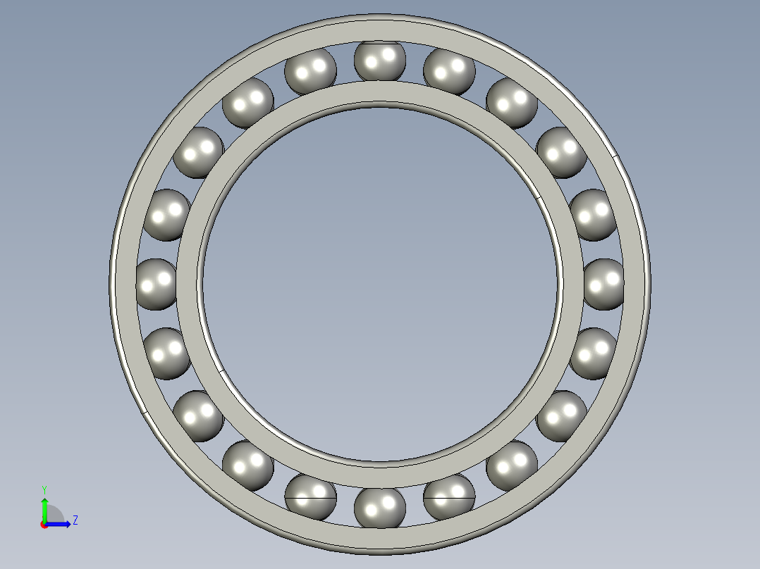 深沟球轴承61803左视图