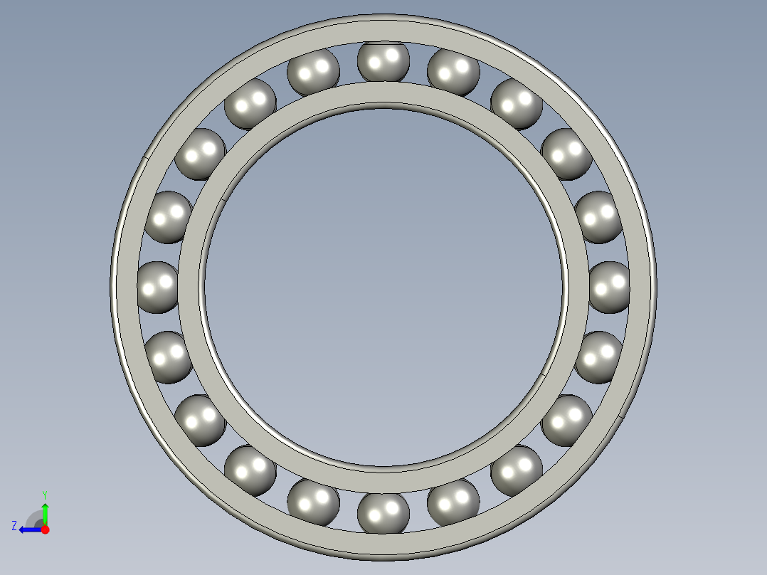 深沟球轴承61803右视图