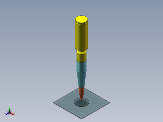 上弹簧机构正等轴测缩略图