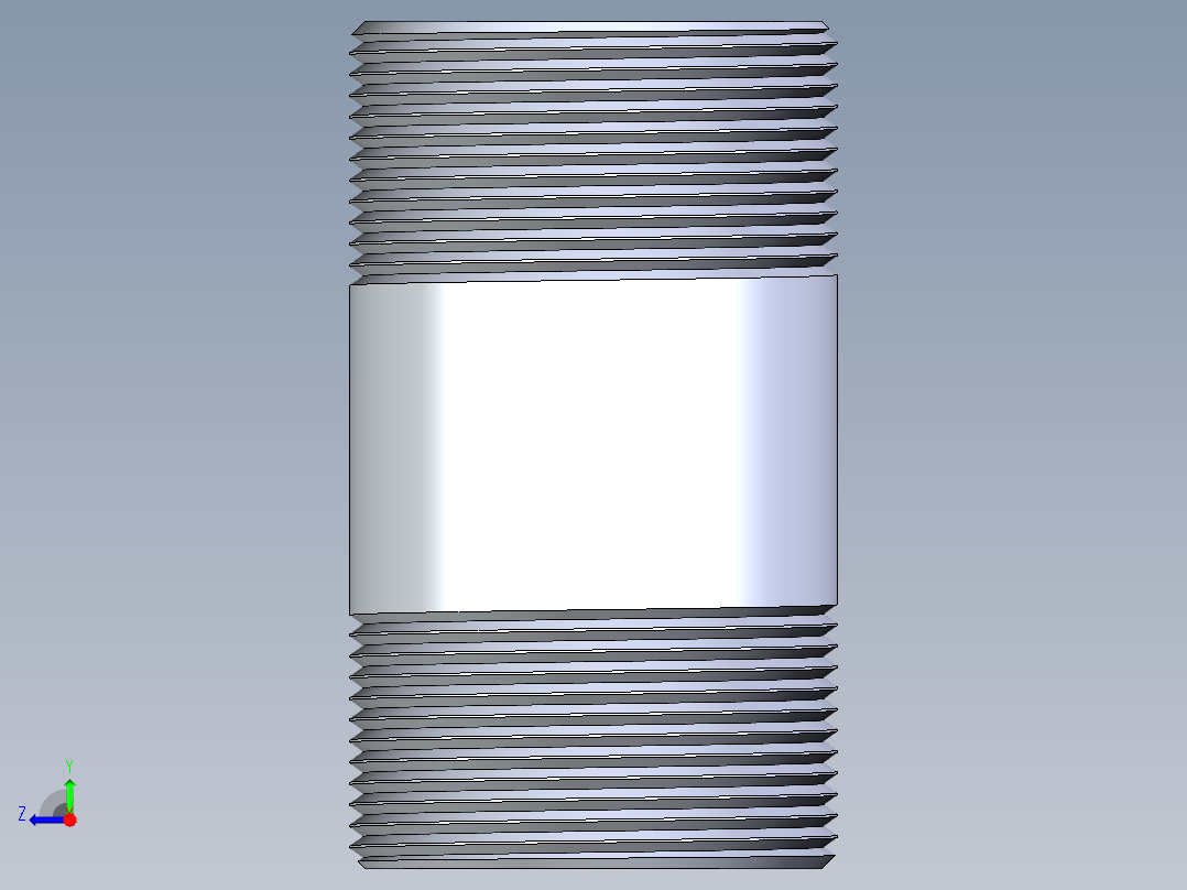 聚氯乙烯配件33-Sch80_Nipple_MPTxMPT_861-296_2.5in x 5in右视图