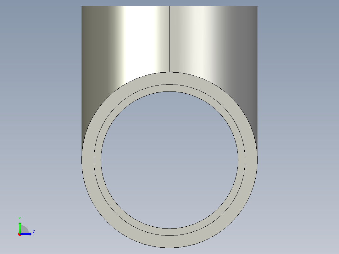 船舶管路系统SeaCor_Tee_SxSxS_37J101040_4in左视图