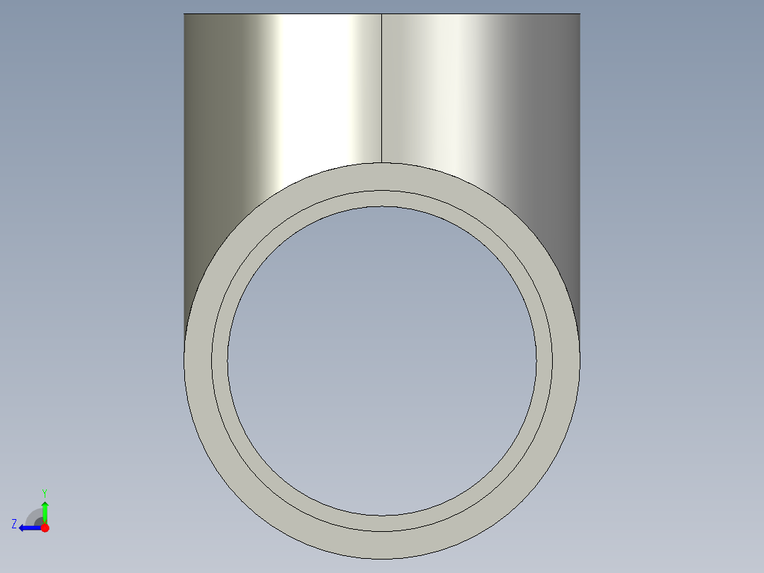 船舶管路系统SeaCor_Tee_SxSxS_37J101040_4in右视图
