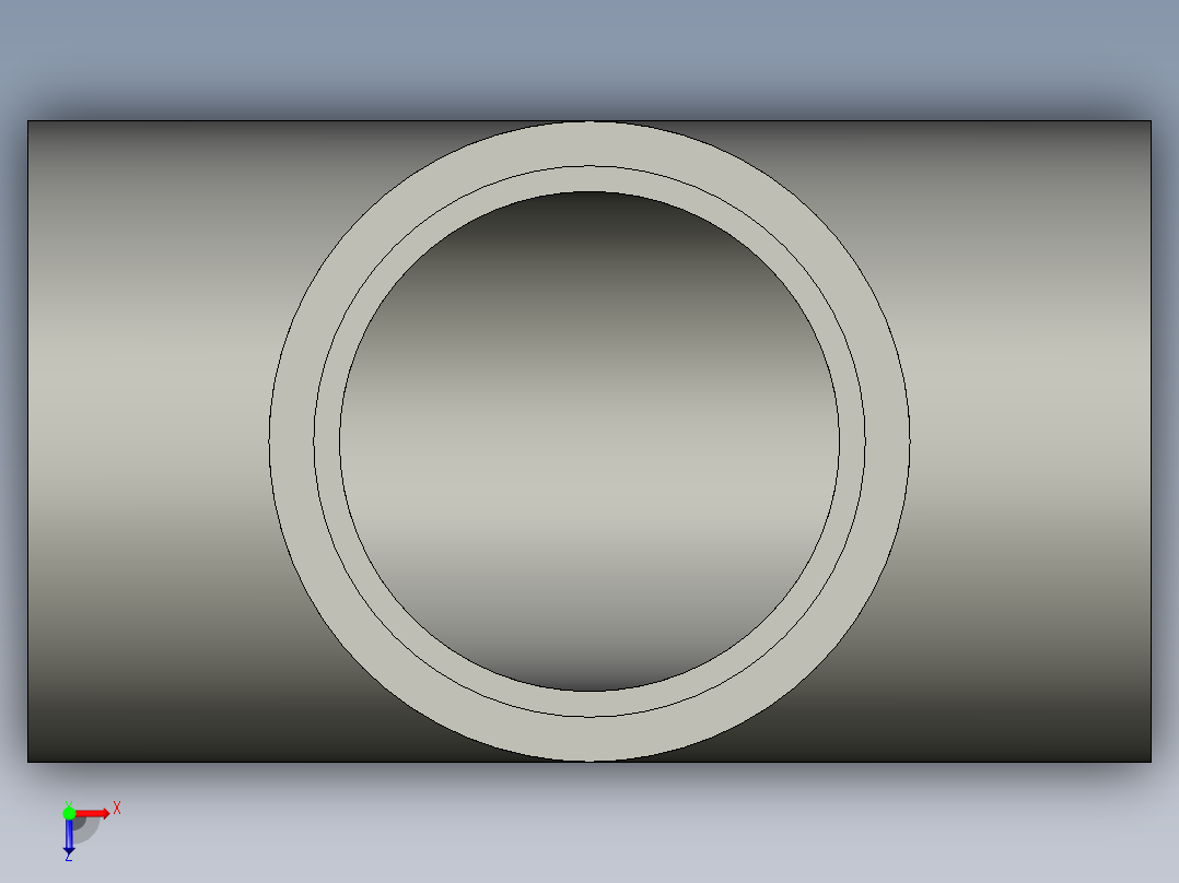 船舶管路系统SeaCor_Tee_SxSxS_37J101040_4in俯视图