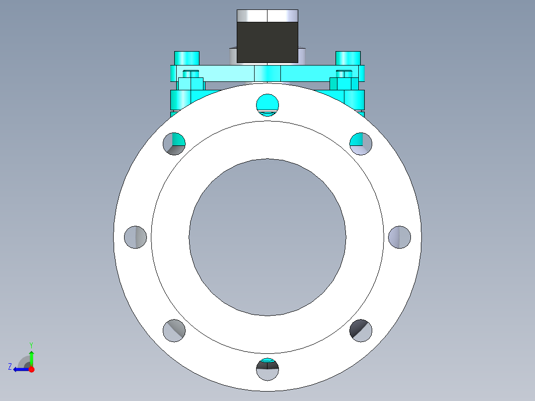 阀门模型-______[125]右视图