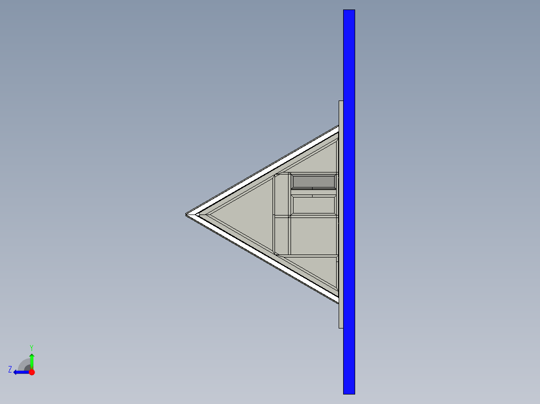 A型框架房屋右视图
