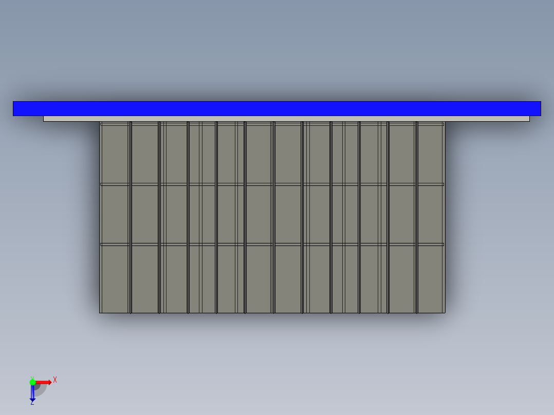 A型框架房屋俯视图