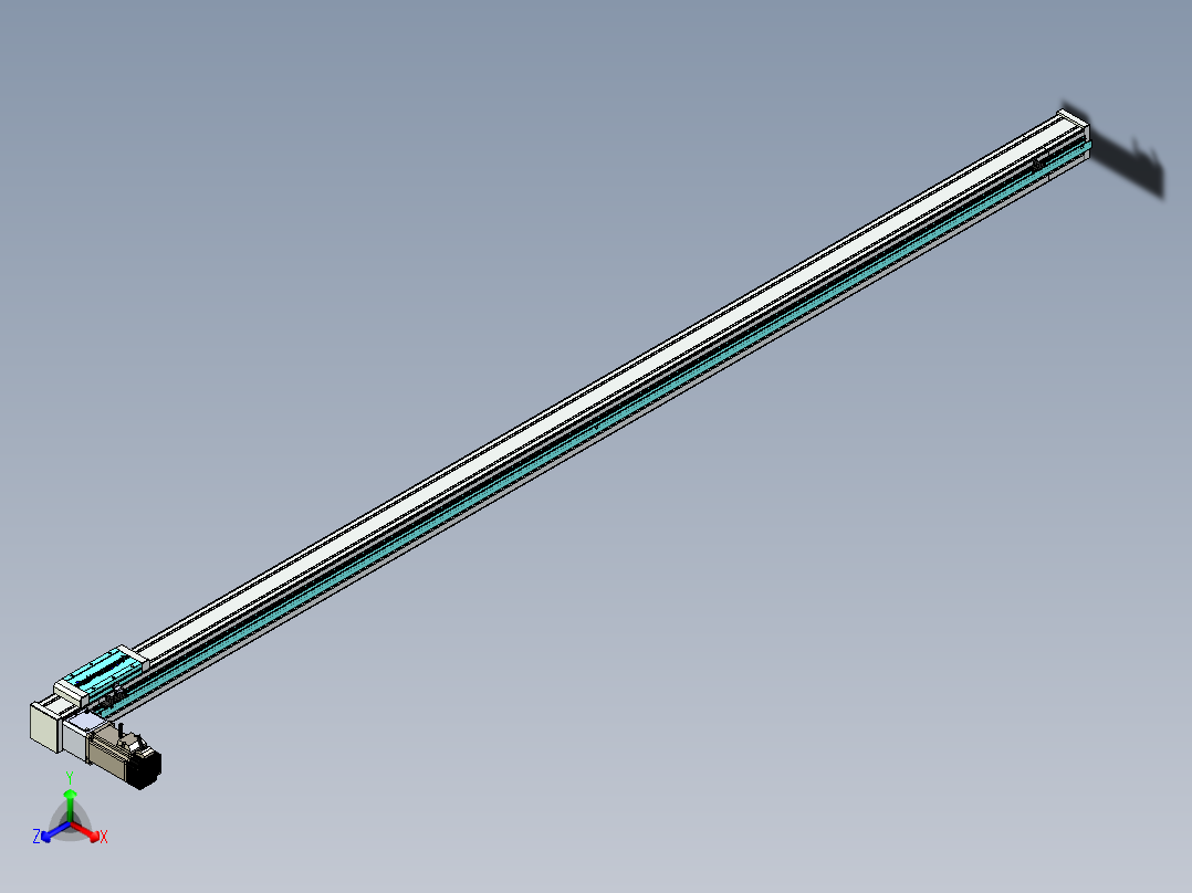 欧规系列-LB6A-L130-S2150-BL-ZP40-C3正等轴测图
