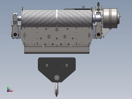 20吨吊钩桥式起重机起重小车前视缩略图