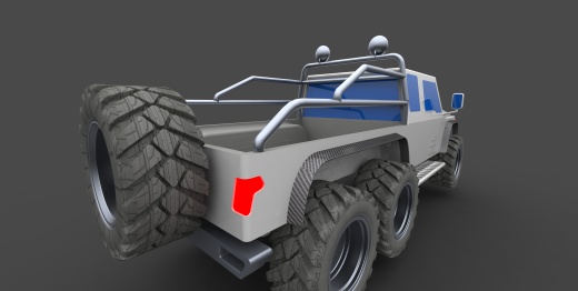 6x6 6轮越野皮卡车缩略图