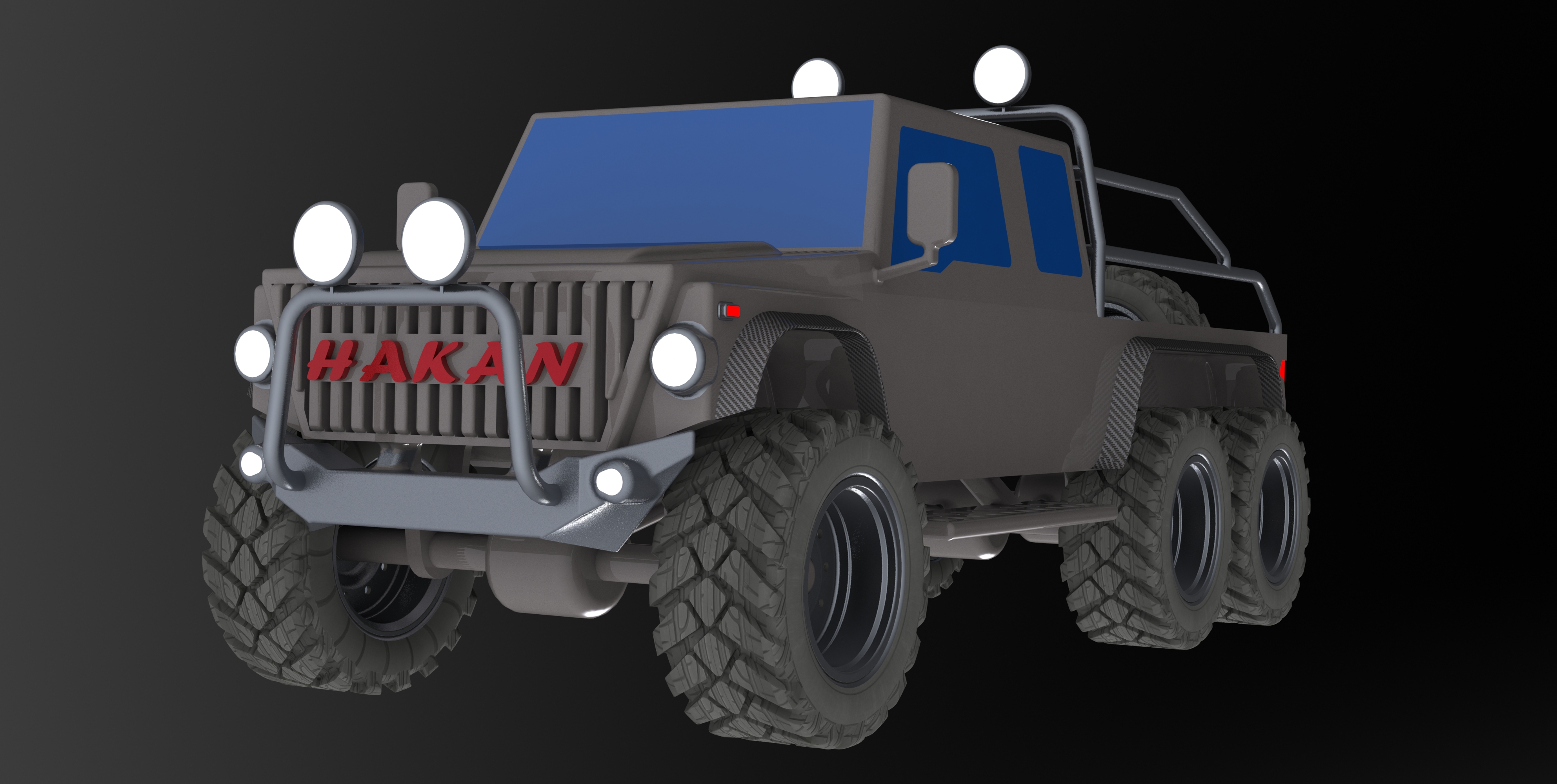 6x6 6轮越野皮卡车