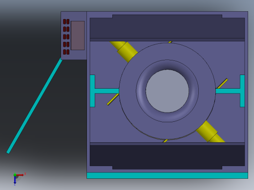 打包垃圾桶SW三维图俯视缩略图