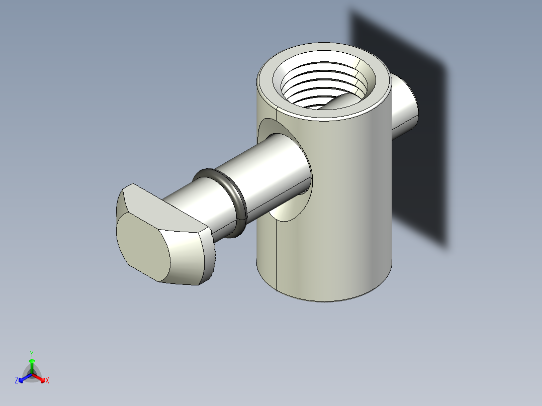 型材-BR 10-10 90_QUICK CONNECTOR KJN535633正等轴测图