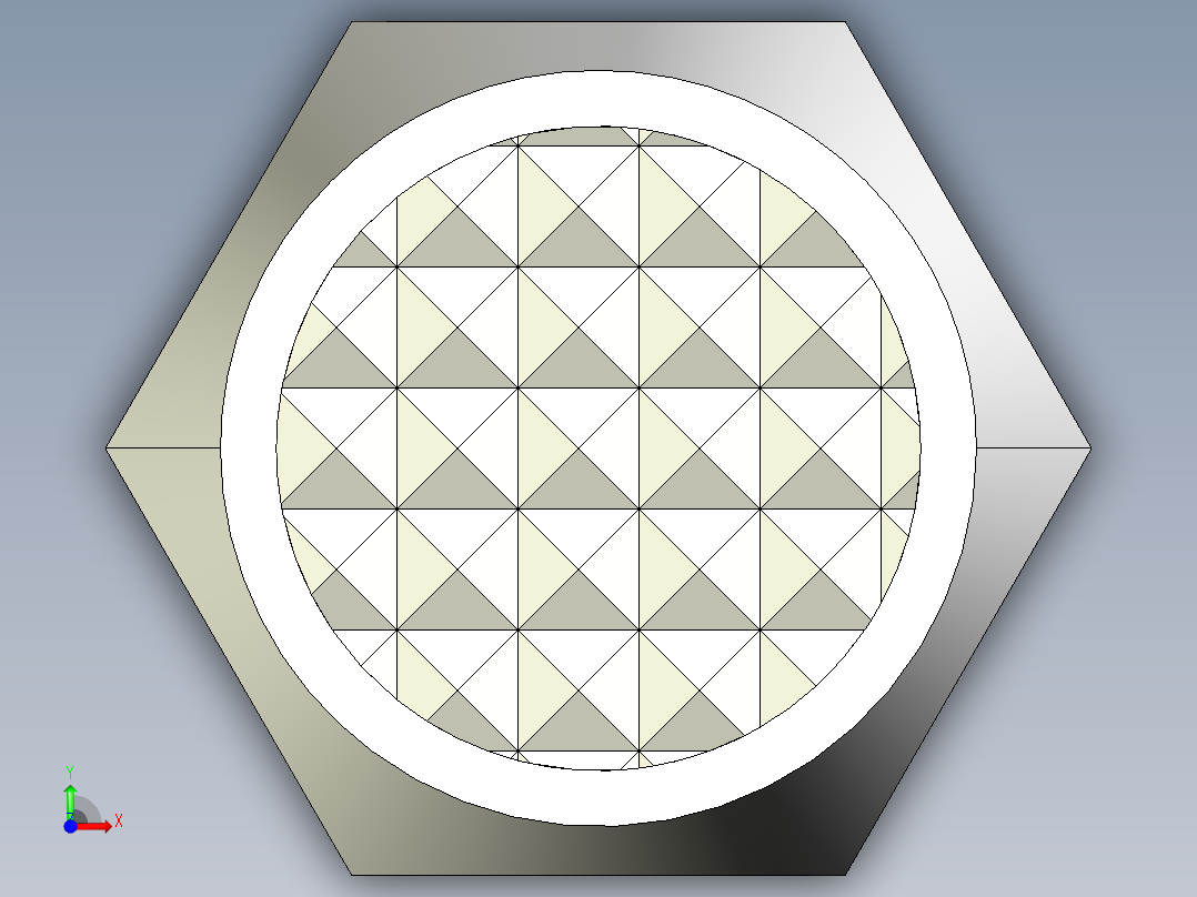 定位配件2268(A)多系列多零件图纸模型前视图