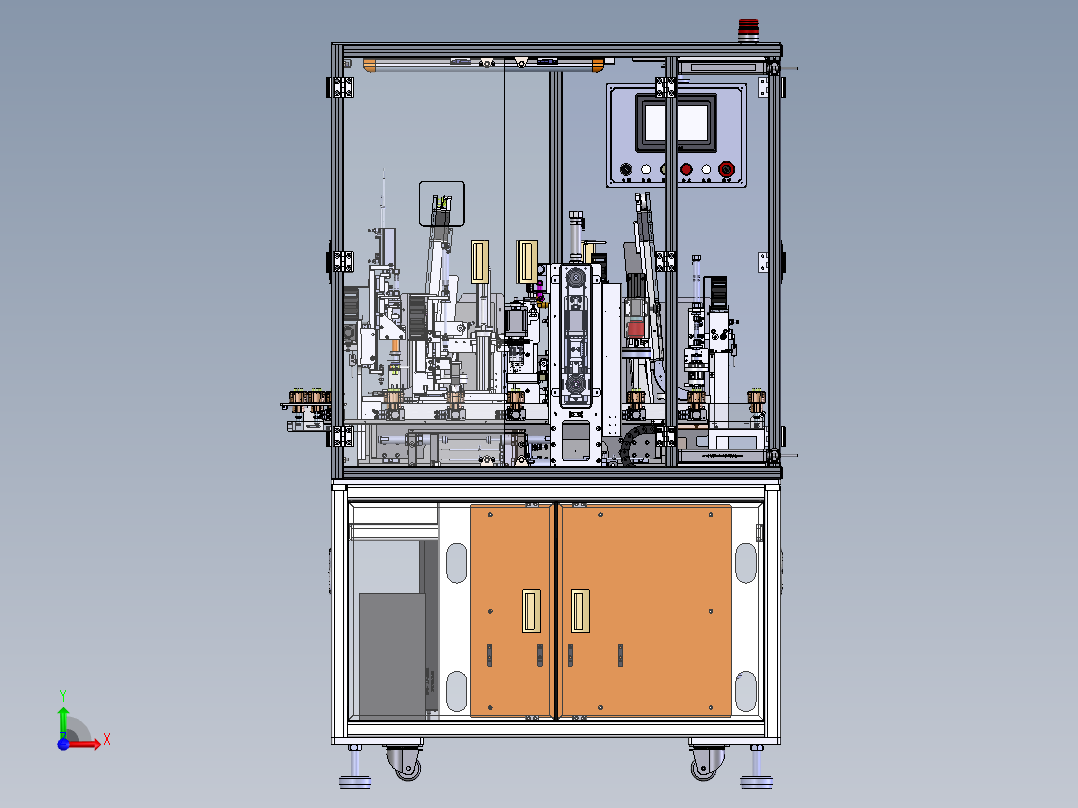 行星齿轮组装机sw14可编辑前视图