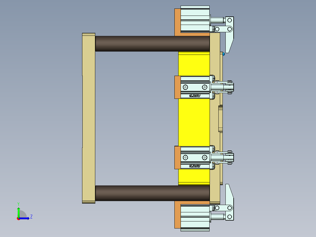 UX581-A-笔记本CNC工装夹具三维模型CNC2-190110左视图