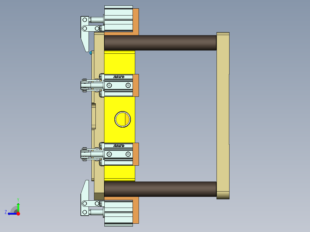 UX581-A-笔记本CNC工装夹具三维模型CNC2-190110右视图