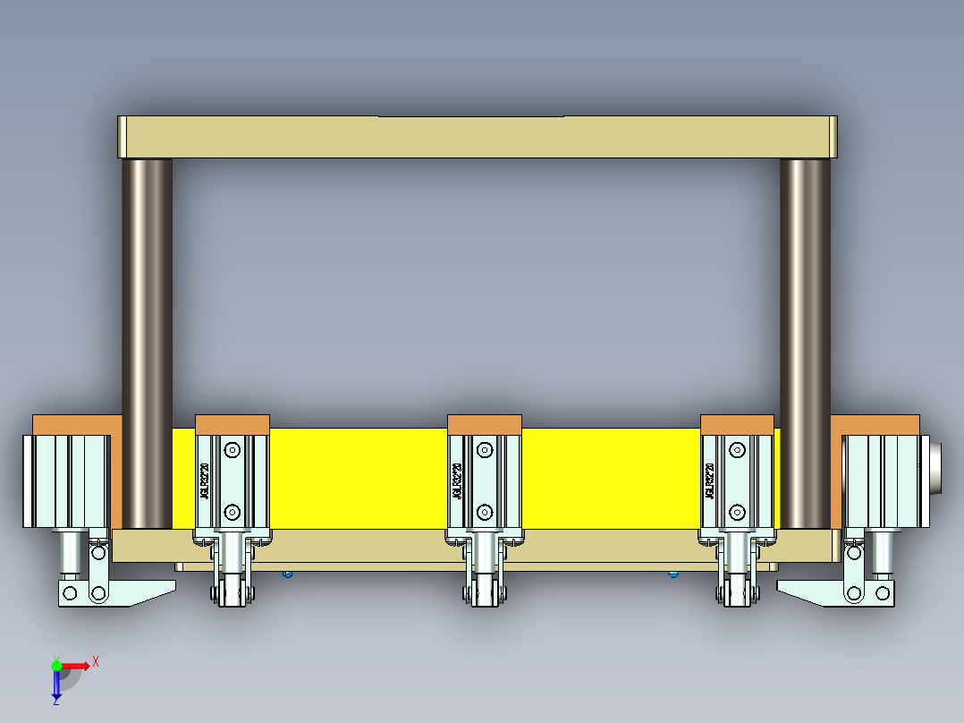 UX581-A-笔记本CNC工装夹具三维模型CNC2-190110俯视图