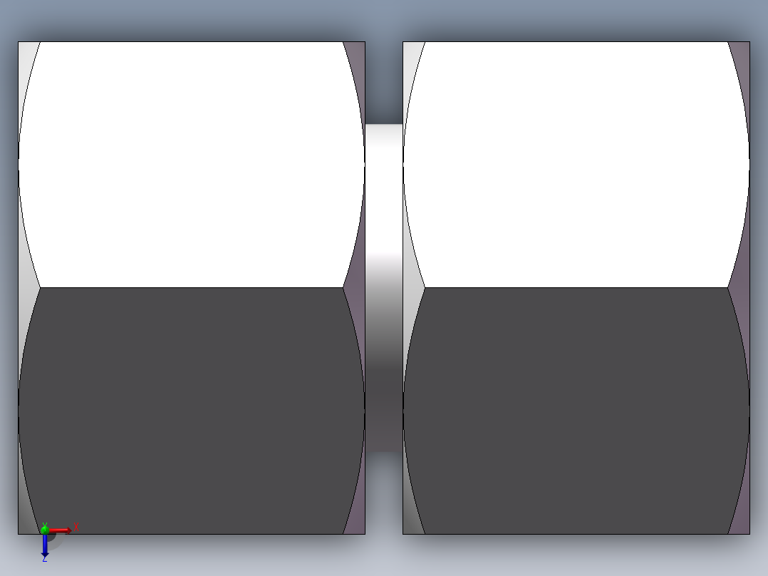 3C+3D 组合接头、3D-22俯视图