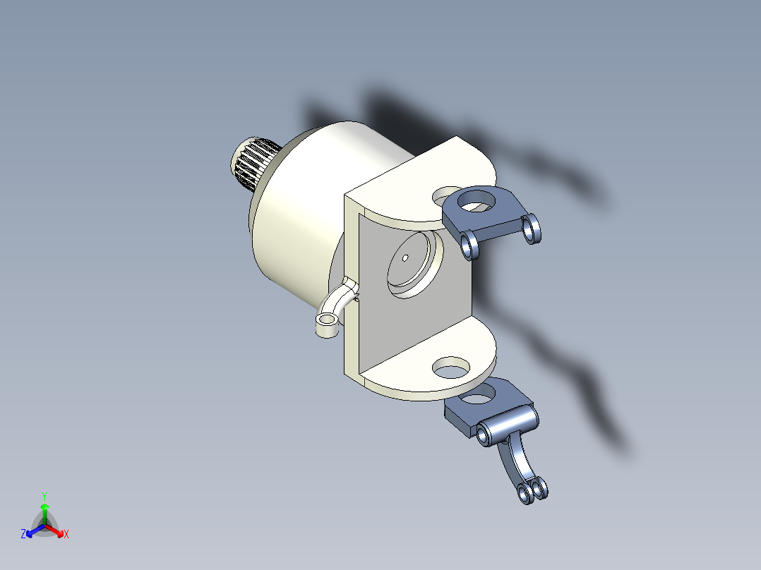 汽车尾翼(24)正等轴测图