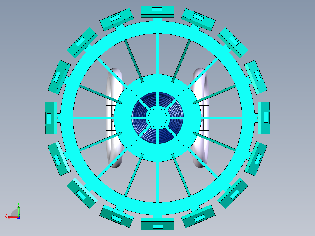 桶盖封口钳后视图