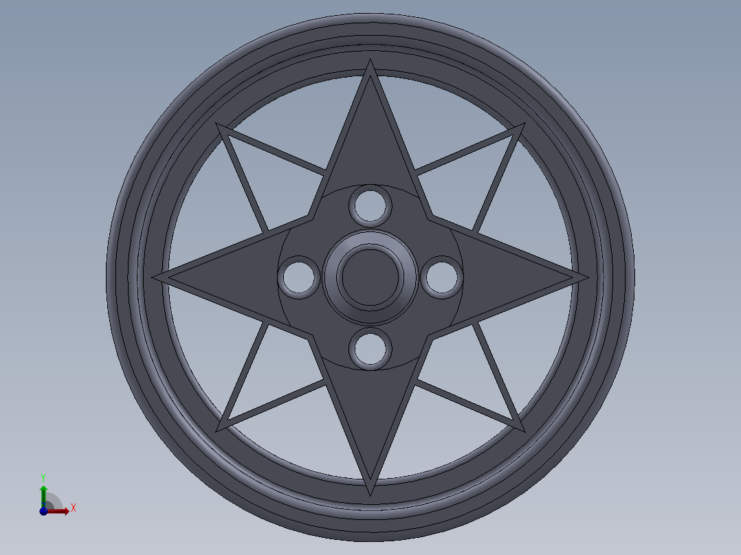 轮毂、轮胎(17)前视图
