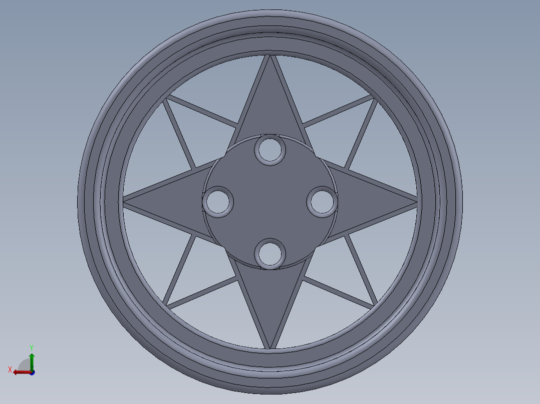 轮毂、轮胎(17)后视图