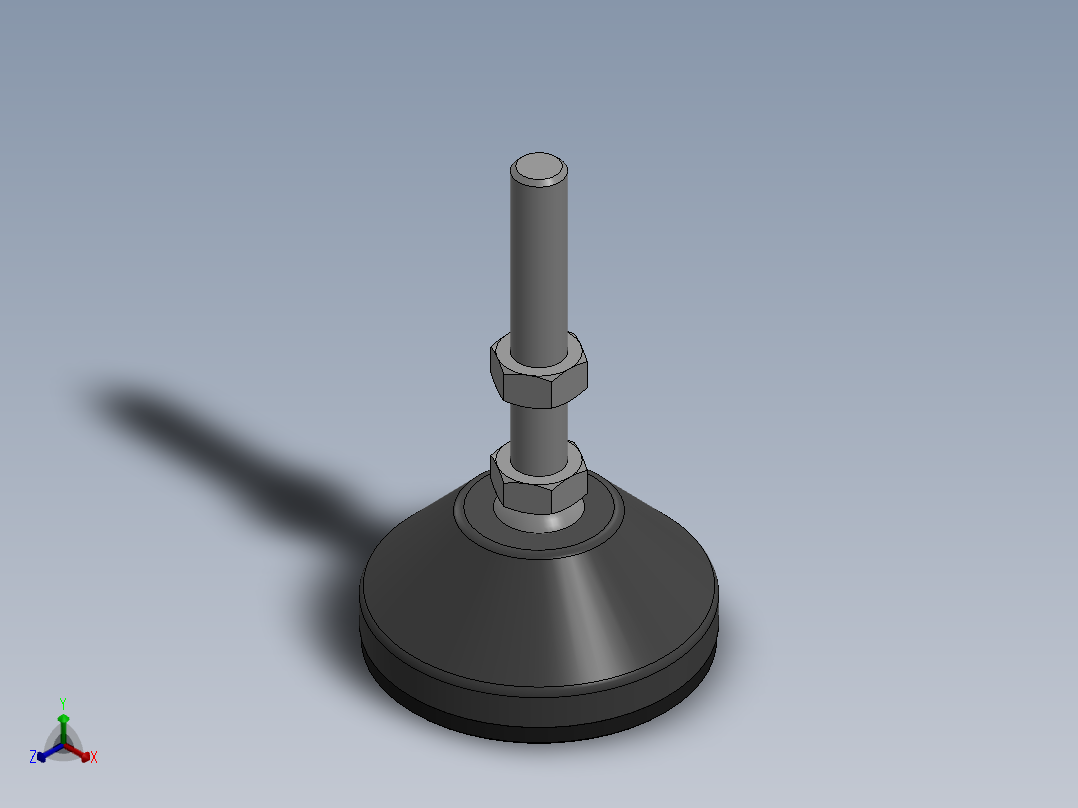 脚杯、脚垫(16)正等轴测图