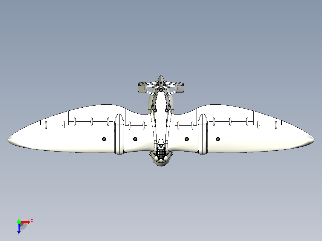 A2004350-《风之谷》中托梅基安运输机俯视图
