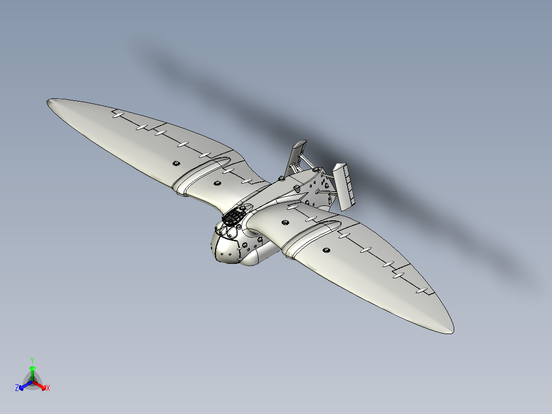 A2004350-《风之谷》中托梅基安运输机正等轴测图