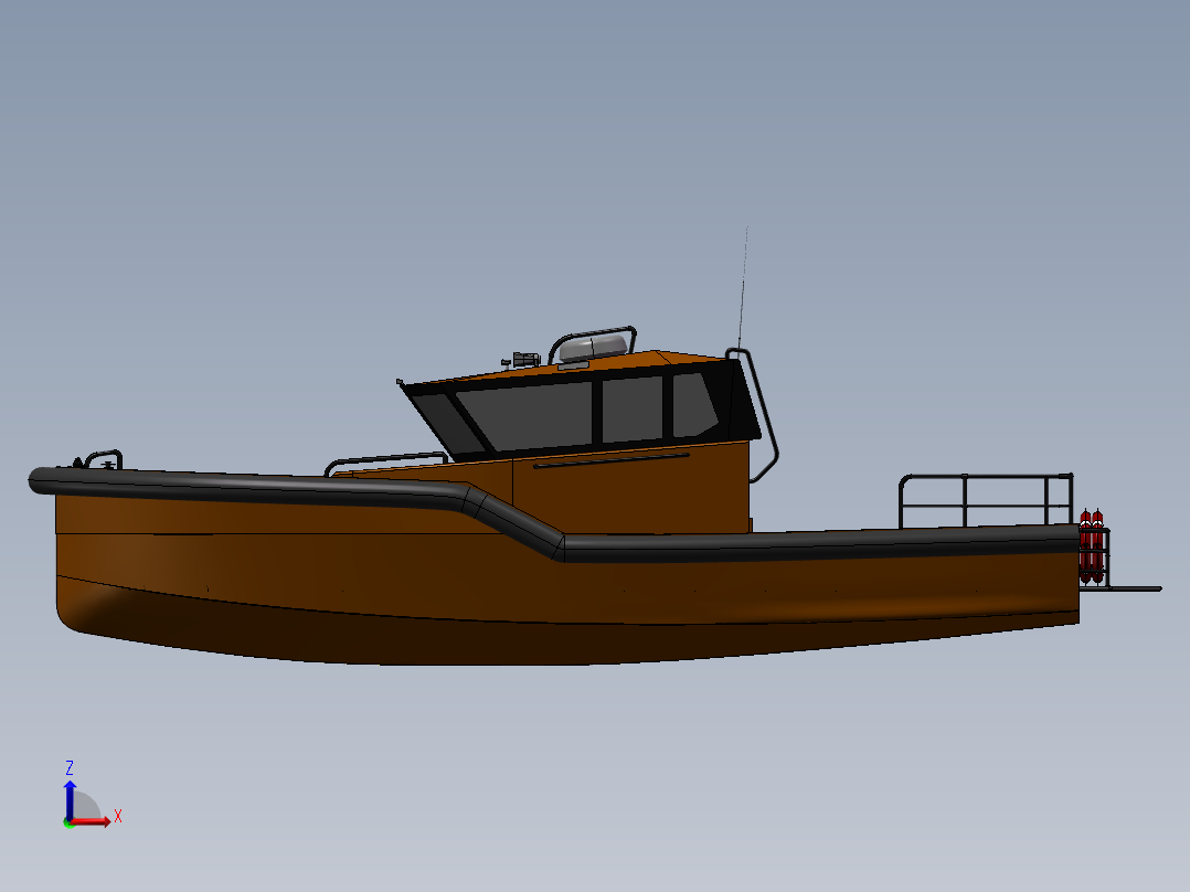 营救艇救生艇模型 224410主视图