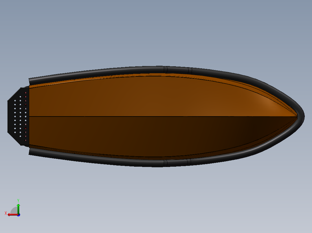 营救艇救生艇模型 224410后视图