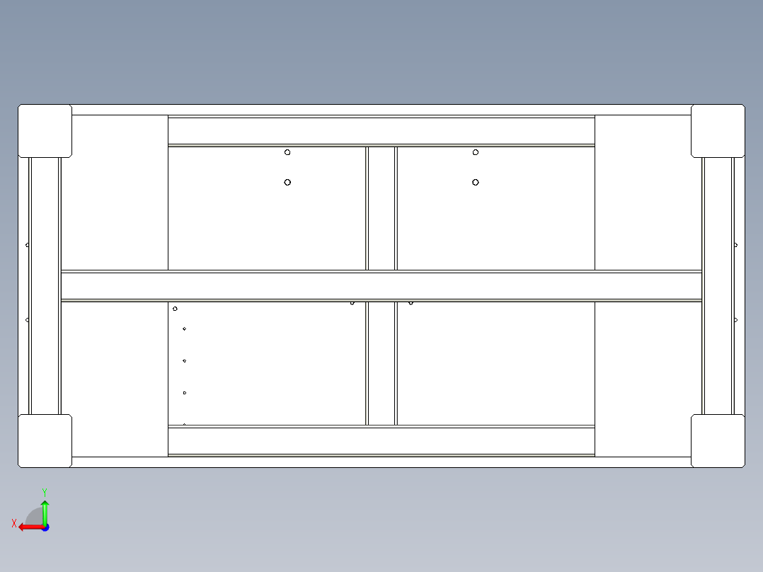 自动打孔机后视图