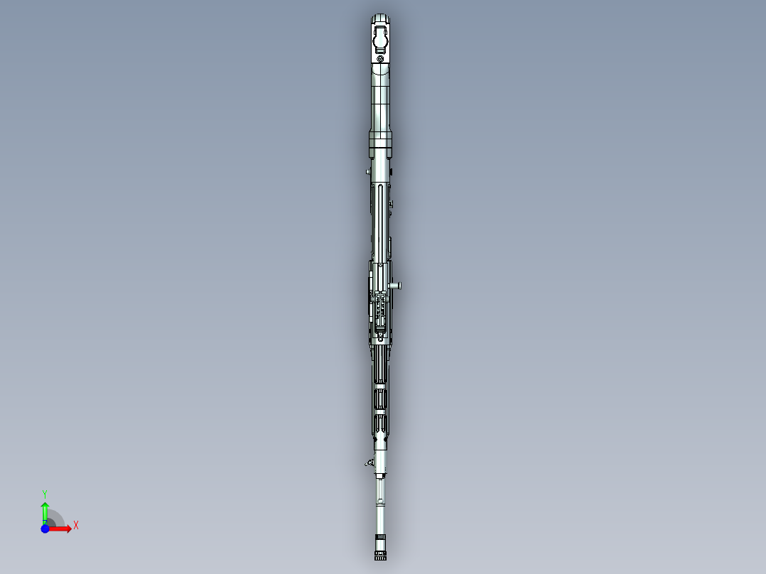 手枪左轮冲锋枪老式狙击步枪设计3D图纸sturmgewehr-44-1 6 STP IGS X_T前视图