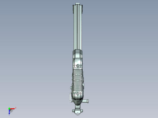 手枪左轮冲锋枪老式狙击步枪设计3D图纸sturmgewehr-44-1 6 STP IGS X_T俯视缩略图