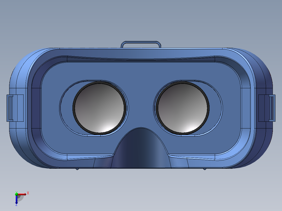 VR眼镜前视图