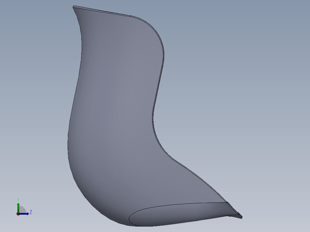 卡丁车桶形座椅左视图