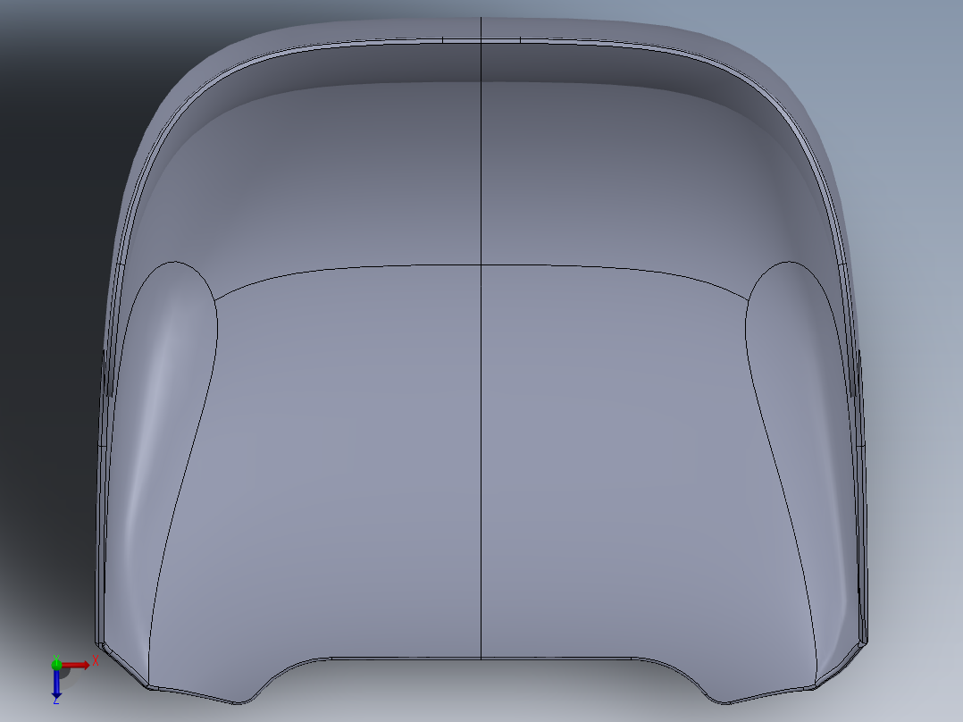 卡丁车桶形座椅俯视图