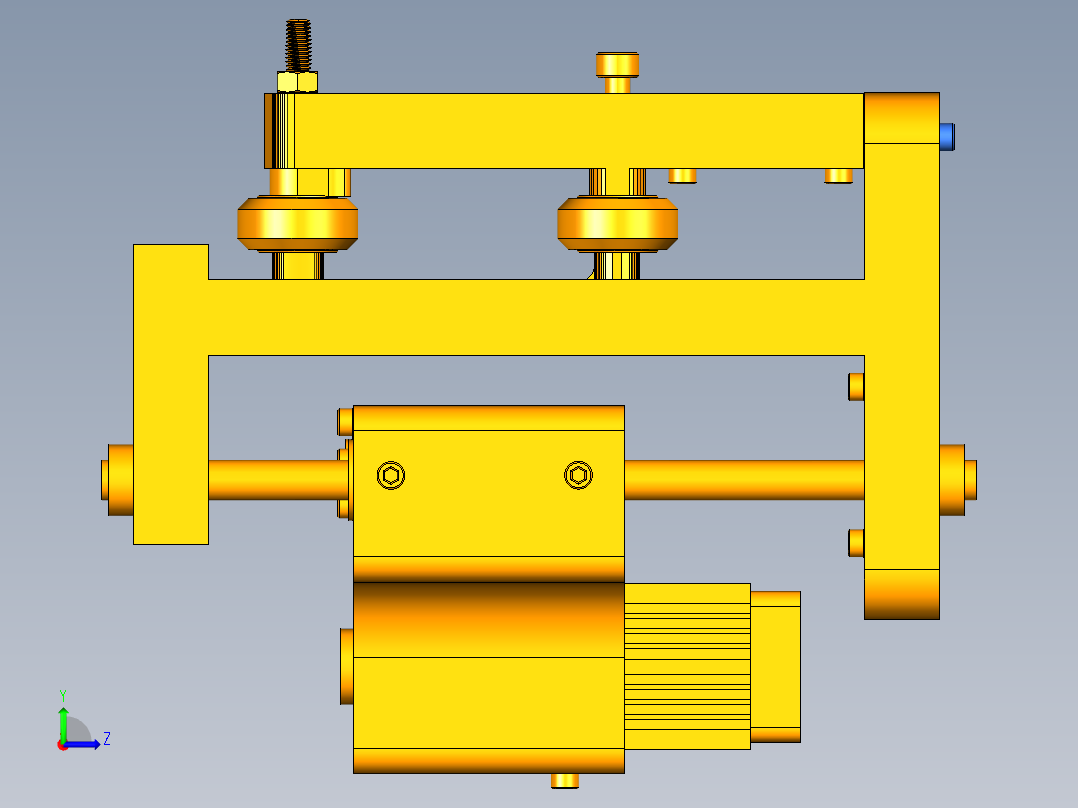激光雕刻机左视图