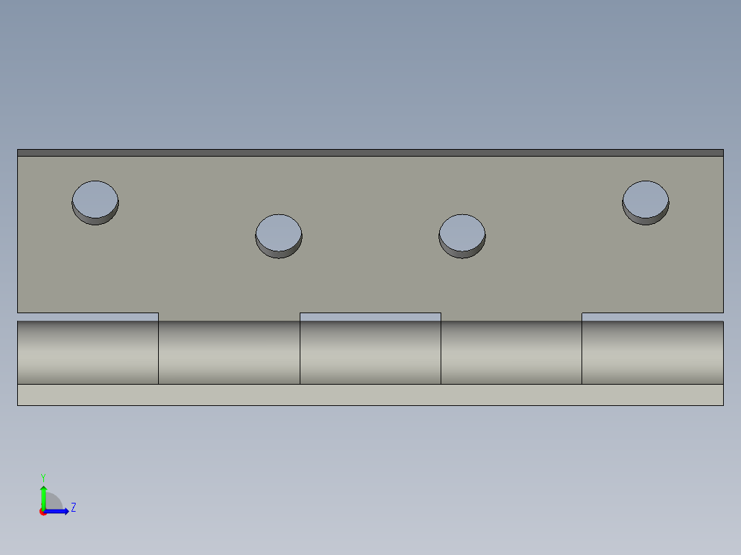 HFV21-100合页左视图
