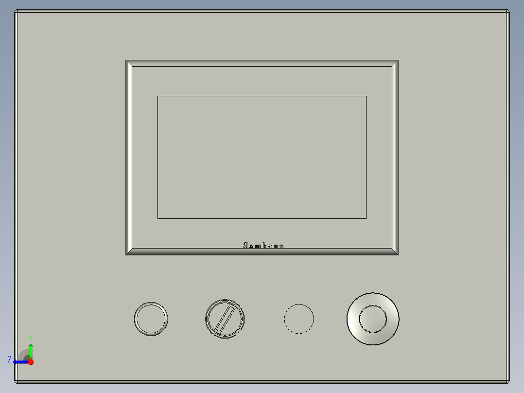 触摸屏组件7寸-ZLJ右视图
