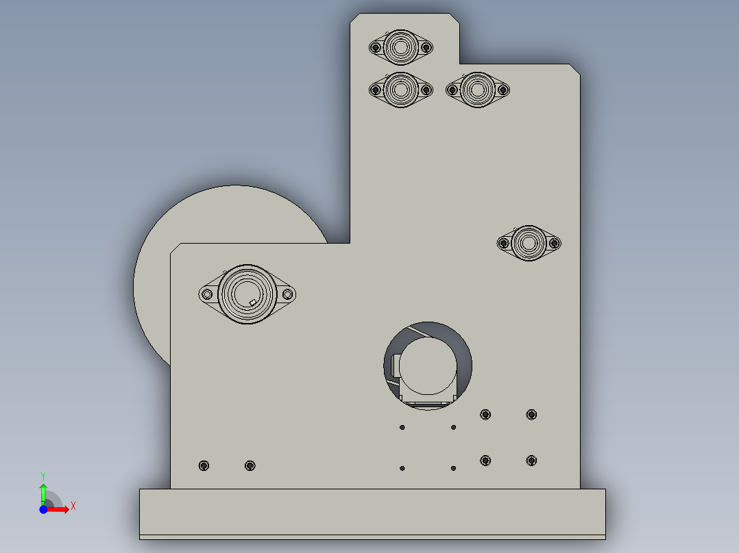 印刷机收纸装置前视图