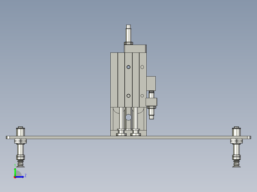 萃盘吸附组件左视图