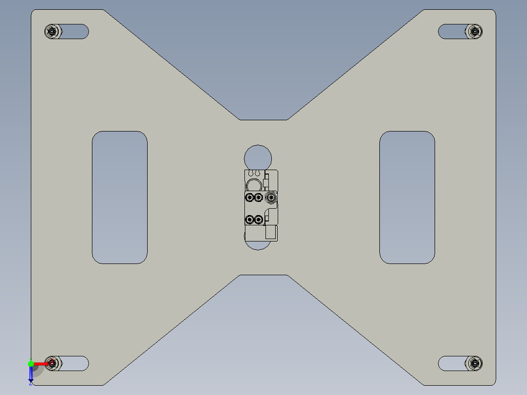 萃盘吸附组件俯视图