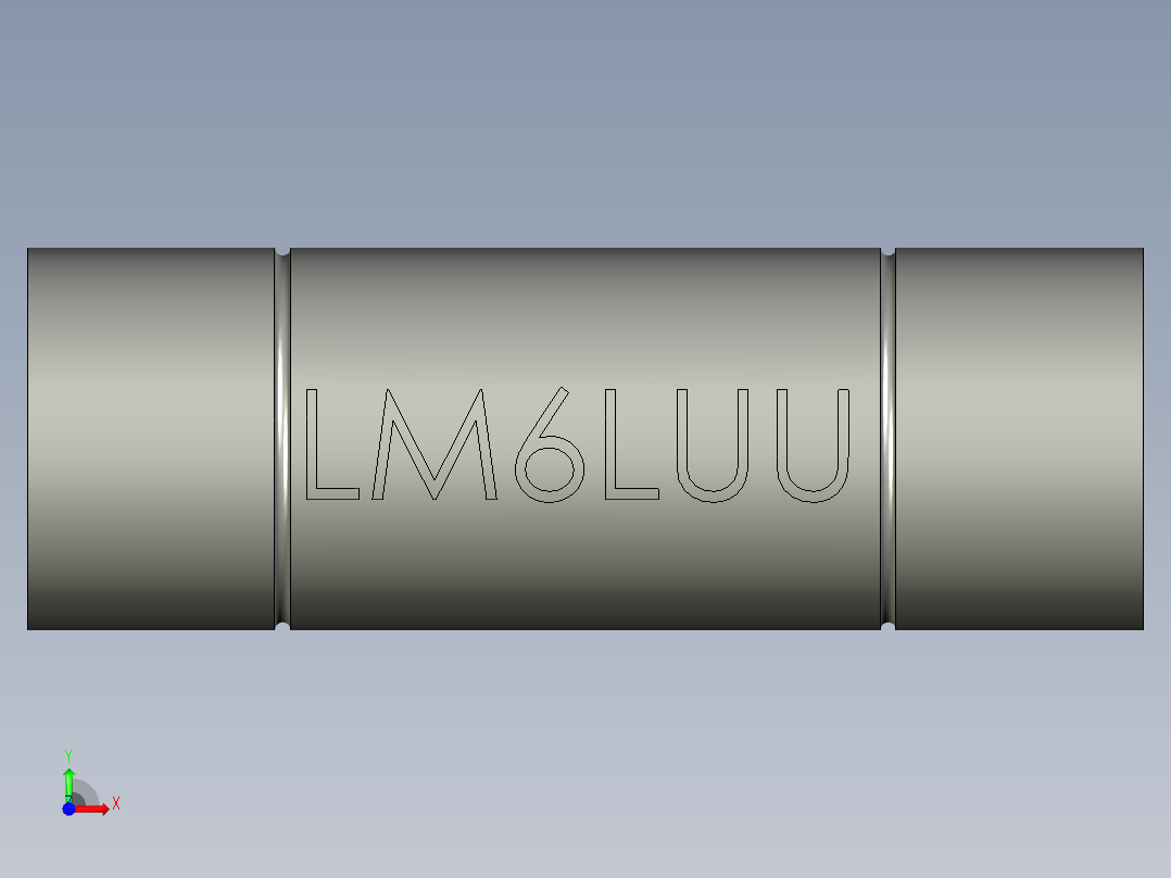 LM6LUU加长型直线轴承GB前视图