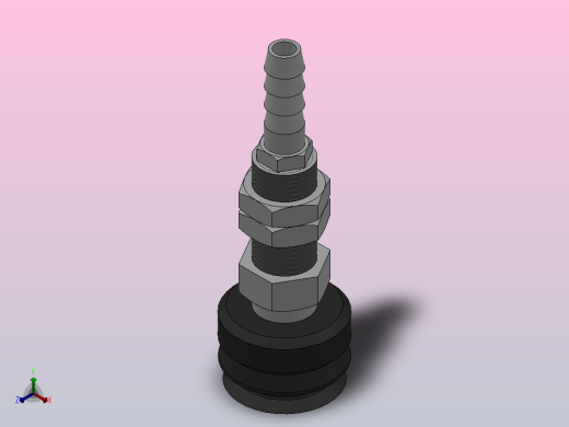 PJTK(φ10~φ50)双层真空吸盘[PJTK-15-S]