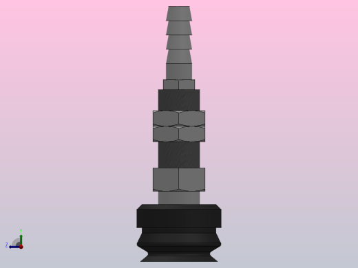 PJTK(φ10~φ50)双层真空吸盘[PJTK-15-S]右视缩略图