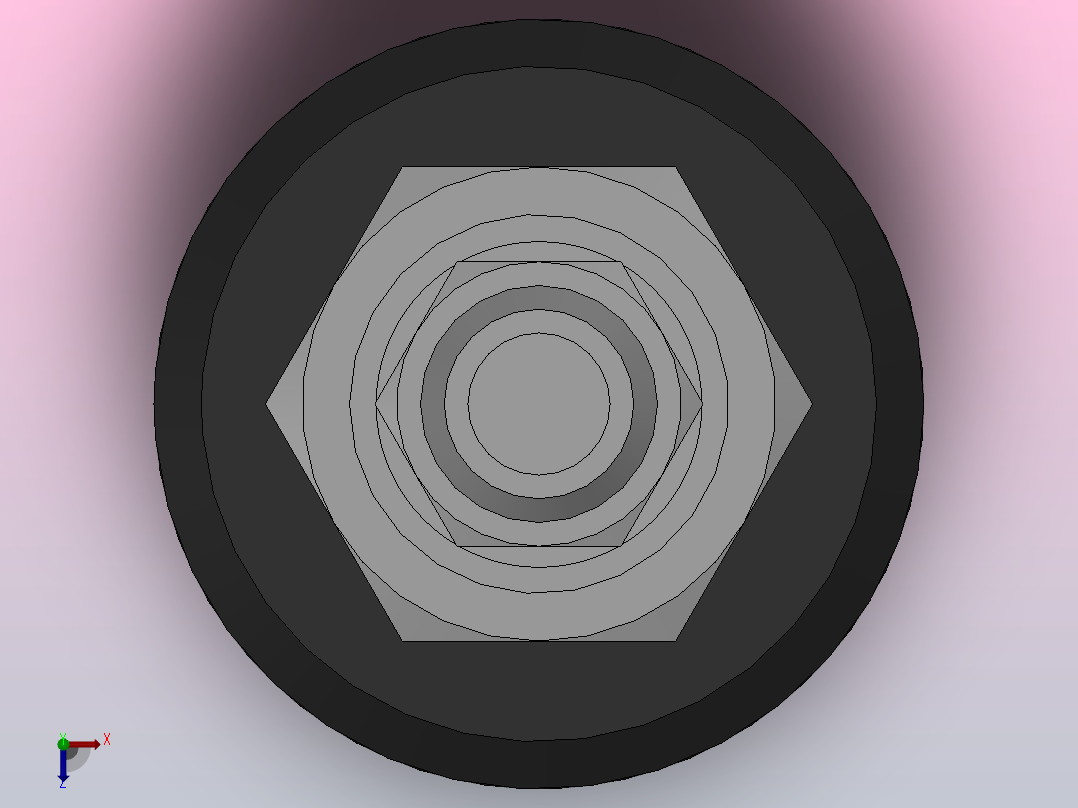 PJTK(φ10~φ50)双层真空吸盘[PJTK-15-S]俯视图