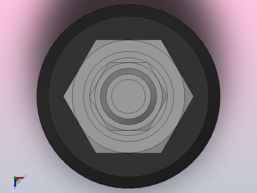 PJTK(φ10~φ50)双层真空吸盘[PJTK-15-S]俯视缩略图