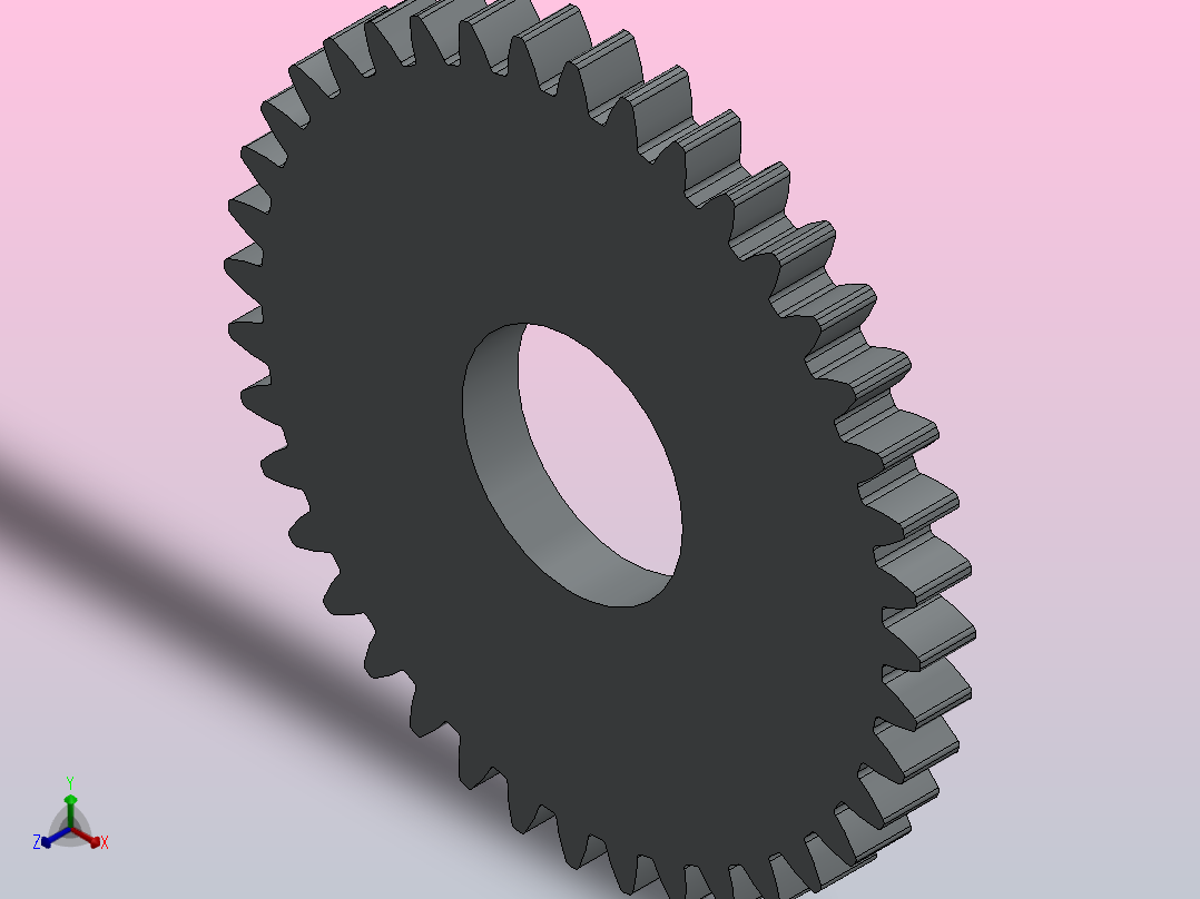 可定制的渐开线直齿轮主视图